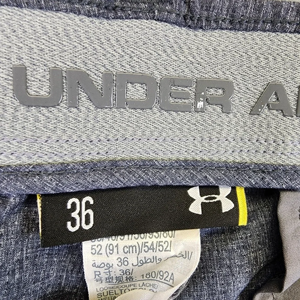 Under Armour Match Play Vented Golf Shorts Gray Mens 36 Performance